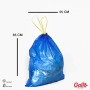 Gallo Sacchi per Pattumiera, Maniglie Autochiudenti, Azzurro, Medium, 6 Rotoli da 15 sacchi