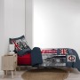 Douceur d'Intérieur - Set copripiumino singolo e federa City Dog, Cotone, multicolore, 140 x 200 cm