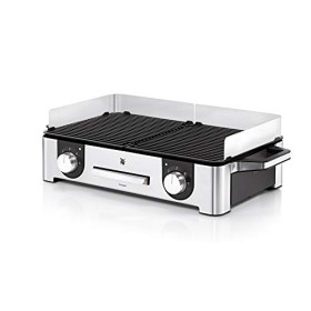WMF Lono Master grill 50x28cm, grill da tavolo elettrico, 2 superfici grill regolabili separatamente, grill elettrico utilizzabi