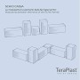 Teraplast Schio Cassa 60 cm Fiorirera, Antracite