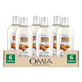 Omia, Fisio Shampoo Nutriente e Lisciante per Capelli Secchi e Crespi e Cuoio Capelluto Delicato, Ecobio Olio di Argan - Dermato