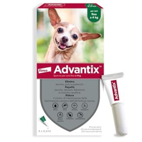 Advantix Spot-on per Cani fino a 4 Kg - 4 pipette da 0.4ml