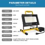 Faro a Led 60 Watt 220V Luce Bianca 5000K Con Supporto Regolabile