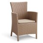 Keter Iowa Balcony Set, Set Mobili da Esterno 2 Poltrone e Tavolino Contenitore Cappuccino
