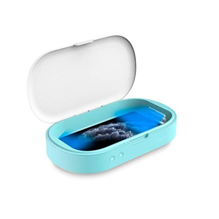 Celly Sterilizzatore UV Universale (certificazioni), Scatola disinfettante con Raggi UV-C e Funzione aromaterapia per Smartphone