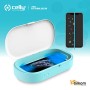 Celly Sterilizzatore UV Universale (certificazioni), Scatola disinfettante con Raggi UV-C e Funzione aromaterapia per Smartphone