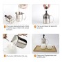 400 ml Montalatte, joyfork schiumalatte in acciaio inox doppia rete manuale Latte Creamer Schiuma di latte