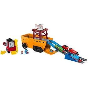 Thomas & Friends Super Cruiser 2-in-1 Grande Veicolo e Pista con Motori Trackmaster e MINIS, Multicolore, GDV38