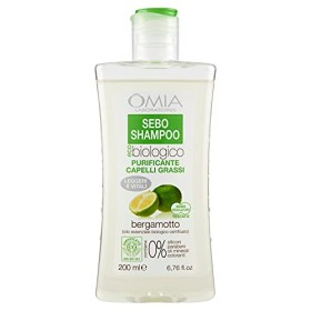 Omia Therapy Sebo Shampoo Eco Bio al Bergamotto, Capelli Grassi e Fragili con Dermatite Seborroica - 200 ml