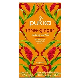 Pukka Three Ginger Infuso Zenzero e Galangal, 20 Sachetti, 36g