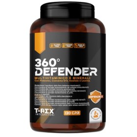 Multivitaminico e Multiminerale con Fermenti Lattici, Coenzima Q10 e Leutina | 360° LIFE DEFENDER 120 compresse Integratore per