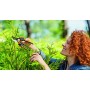 Fiskars Forbici bypass con impugnatura rotante, PowerGear X, Acciaio antiaderente, 22 cm, Nero/Arancione, PX94, 1023628