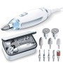 Beurer MP 62 Set Professionale per manicure e pedicure, con LED, 10 accessori inclusi, Bianco