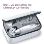 Beurer MP 62 Set Professionale per manicure e pedicure, con LED, 10 accessori inclusi, Bianco