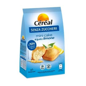 Céréal Mini Cake SENZA ZUCCHERI al limone, merendine dolci senza zucchero - 200 g