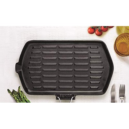 Bialetti Grill, Ghisa, Nero, 0 cm