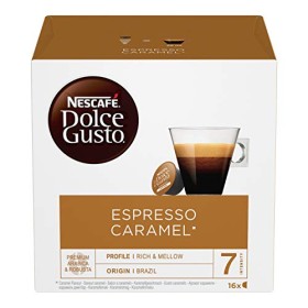 Nescafé Dolce Gusto Espresso Caramel Caffè al Caramello, 3 Confezioni da 16 Capsule (48 Capsule)
