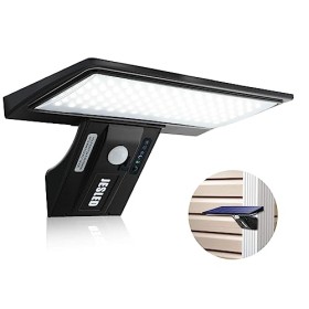 JESLED Luce Solare con 90 LED, Lampada Solare da Esterno con Sensore di Movimento, 3 Modalità di Illuminazione Opzionale, Lampa