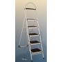 Scala in ferro 5 Gradini con pianta larga MADE IN ITALY