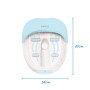 Homedics FS-150-EU Idromassaggiatore Plantare e Massaggio con o senza Acqua, Mantiene l'Acqua Calda, Magnetoterapia, 4 magneti p