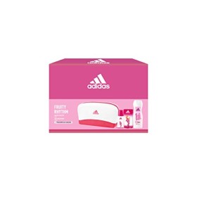 Adidas, Confezione Regalo Donna Fruity Rhythm, Eau de Toilette 30 ml, Gel Doccia Bagnoschiuma 250 ml, Trousse da Viaggio