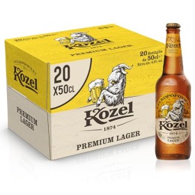 Kozel Premium Lager Birra - Cassa da 20 x 50 cl (10 l)