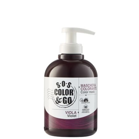 S.O.S COLOR & GO Maschera Colorante Riflesssante e ravvivante Viola 300 ml
