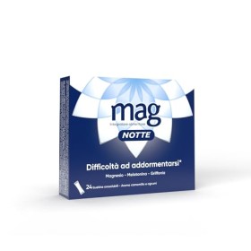 Mag Notte: Integratore a base di Melatonina, Magnesio, Griffonia e Triptofano, ingredienti utili per addormentarsi, favorire il 