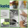 kela 390166 Set di tappetini Antiscivolo, 4 Pezzi, Ritagliabili, per cassetti e Ripiani, 150 x 50 cm, Soletta, Trasparente