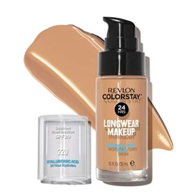 REVLON, Fondotinta Colorstay per pelli secche, flacone con dispenser, 30 ml, N° 220 Natural Beige