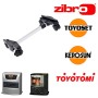 Zibro 777005 Carrellino Universale di alta qualità per Stufe a Combustibile, Bianco