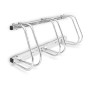 Relaxdays Rastrelliera Portabici, 3 Posti, Argento