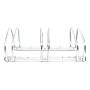 Relaxdays Rastrelliera Portabici, 3 Posti, Argento
