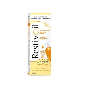 RestivOil Baby Detergente Delicato per Bambini, Olio Fisiologico con Azione Protettiva e Anti Irritante, per la Pelle Sensibile 