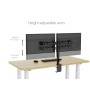 AmazonBasics - Supporto per monitor singolo, in acciaio, con staffa a braccio con altezza regolabile, rotazione di 360 gradi, in