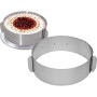 Chg 3305-00 Stampo Circolare Per Torte Graduato, Altezza: Ca. 8,5 Cm Regolabile Da Ca. 16 - 30 Cm