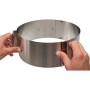 Chg 3305-00 Stampo Circolare Per Torte Graduato, Altezza: Ca. 8,5 Cm Regolabile Da Ca. 16 - 30 Cm