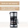 Severin KA 4808 Macchina per il Caffè, Fino a 4 Tazze, Permanente Lavabile, Filtro Oscillante, Piastra Riscaldante, 750 W, Acci