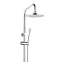 Colonna Doccia Attrezzata 025 Ottone Cromato Soffione Tondo Doccetta