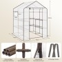 Sekey Serra da Giardino con 10 Ripiani Misura 143 x 143 x H 195 cm Giardino Orto Pomodori