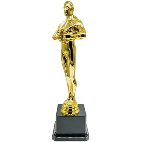 BaiJ Premio Oscar Statuina,Winner Statuetta Trofeo Premio Maschile 10 Pollici Trofei in Oro in Stile Oscar Trofeo Dorato Statue 