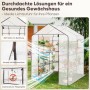 Sekey Serra da Giardino con 10 Ripiani Misura 143 x 143 x H 195 cm Giardino Orto Pomodori