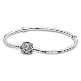 Pandora Bracciali Donna Argento 9 carati Zirconia cubica