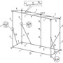 Sekey Serra da Giardino per Pomodori XL Tamara  200x77xh146/h170cm