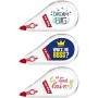 Bic Tipp-Ex Mini Pocket Mouse Decorated correttore a nastro formato pocket con decori confezione 3