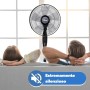 Ardes 5S40PBR Ventilatore a Piantana Base Tonda Style 40Pbr, 3 Livelli di velocità con Telecomando e Timer, Altezza 125 cm, 55 