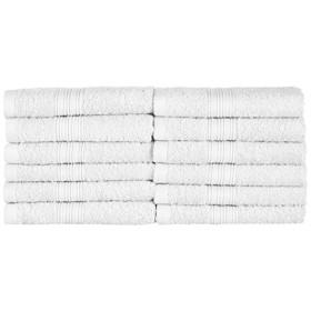 NatureMark 12 Asciugamani Ospiti, Bianco, 30 x 50 cm, unità