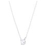 Swarovski Set Attract Round, Bianco, Placcatura Rodio