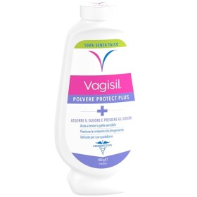 Vagisil Polvere Protect Plus all'amido di mais. Assorbe 25 volte più del talco. 100g