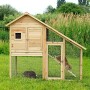 Dibea Conigliera Gabbia per Conigli Casetta per Piccoli Animali 40x65xh119 cm